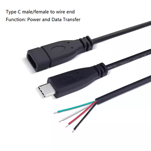 <span class=keywords><strong>Cavo</strong></span> <span class=keywords><strong>USB</strong></span> Tipo C <span class=keywords><strong>Maschio</strong></span>-<span class=keywords><strong>Femmina</strong></span> con Estremità a Filo Nudo 2 4 5 6 Pin, <span class=keywords><strong>Cavo</strong></span> di Alimentazione e Dati per Ricarica Rapida, <span class=keywords><strong>Cavo</strong></span> di <span class=keywords><strong>Prolunga</strong></span> <span class=keywords><strong>USB</strong></span> - Product Image 6