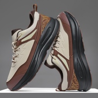 Vente en gros d'usine, baskets en cuir microfibre pour hommes, grandes tailles, respirantes, légères, tendance, décontractées, chaussures de sport, chaussures de course