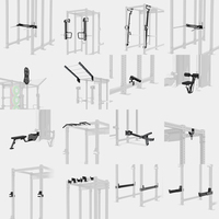 INPEK Machine de musculation multi-gym en métal de haute qualité, vente chaude, machine Smith, rack de musculation pour la musculation