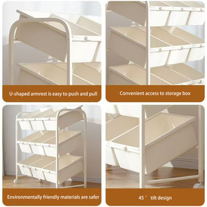 Modern PP Toy <strong>Storage</strong> Rack Floor-Standing Multi-Layer for Children's Books and <strong>Drawings</strong> - Product Image 6