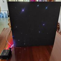 Panneau de plafond en fibre optique ciel étoilé de 600 mm en fibre de polyester avec effet scintillant, simulant un véritable ciel étoilé pour le plafond de cinéma