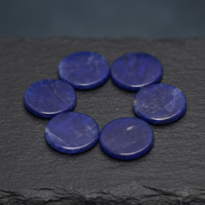 MAHNAJGEMS Prix de gros Pierres de Lapis Lazuli bleues naturelles rondes polies taille cabochon avec jeu de couleurs pour bijoux Jaipur - Product Image 3