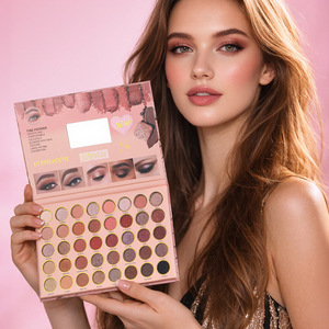 พาเลทอายแชโดว์ 40 สี สำหรับแต่งหน้าสวยโดดเด่น บิวตี้ เกลซ แมทช์ โกเรส์ มี ดราย พิกเมนท์ อายแชโดว์ พาวเดอร์ สำหรับผิวสีเข้ม - Product Image 3