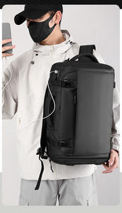 Sac à dos de voyage Oxford imperméable grande capacité pour homme, léger, avec fonction USB, style professionnel, en polyester - Product Image 6