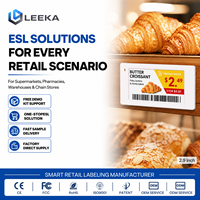 LEEKA Fabricante de ESL, Etiqueta Electrónica de Precio Digital para Estante, con Bluetooth y Pantalla de Tinta Electrónica de 2.9 Pulgadas