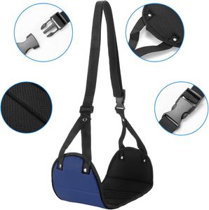 Repose-pieds d'avion en nylon noir, hamac de voyage portable pour le bureau sous le bureau et l'extérieur - Product Image 3