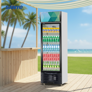 Réfrigérateur commercial vertical à porte vitrée pour boissons gazeuses, bières, boissons énergisantes, congélateur utilisé dans les bars, les épiceries et les restaurants - Product Image 1