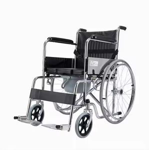 Silla de ruedas de transporte de aleación de aluminio plegable estándar silla de ruedas manual ligera <span class=keywords><strong>para</strong></span> <span class=keywords><strong>personas</strong></span> mayores discapacitadas <span class=keywords><strong>con</strong></span> frenos de mano - Product Image 5