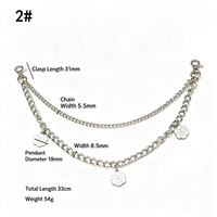 Chaîne de sac en cristal en forme de cœur, chaîne de sac à main dorée avec pendentif chat, porte-clés, chaîne de cœur pour sac à main, chaîne de portefeuille avec fermoir mousqueton