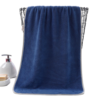 Factory Customized Highly Absorbent Solids Color Versatile Microfiber Towel for Car Washing Shower