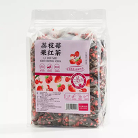 Té de Frutas y Flores Secas Naturales en Bolsitas Piramidales: Lichi, Fresa, Té Negro, Frambuesa, Morera, Rosa, Té Frío