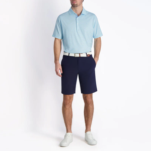 नए आगमन ग्रीष्मकालीन फैशन पुरुषों के स्लिम फिट फिट स्पोर्टी लंबे टी शर्ट के लिए एंटी-पिलिंग, कस्टम लोगो लघु स्ट्रिप्ड टर्न प्रिंट - Product Image 2