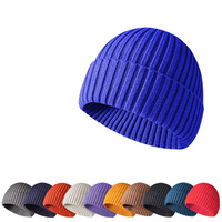 Bonnet en tricot épais et chaud pour femme, doux et extensible, en maille côtelée, imprimé numériquement, écologique, idéal pour les voyages