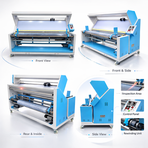 Dubbele motor automatische randgeleide stofinspectiemachine voor gebreide en geweven stof, 1800 mm stofinspectiemachine - Product Image 2