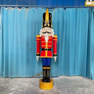 Escultura de Fibra de Vidrio, Decoración Personalizada, Cascanueces Navideño, Artesanía de Resina - Product Image 5