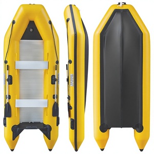 Bateau <span class=keywords><strong>de</strong></span> pêche gonflable professionnel en PVC jaune <span class=keywords><strong>de</strong></span> Chine, 2,3 m et 3,8 m, avec fond blindé, fond en aluminium recouvert et fond brossé - Product Image 4