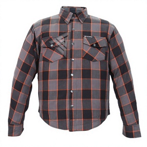 Custom Design Men's Plus Size Clothing Breathable Motorbike Flannel Aramid <b>Shirt</b> Plain Style - Product Image 1