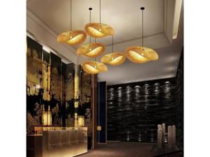 Bamboo Hand Pendant Light Modern Bamboo Lampshade Organic Farmhouse <b>Ceiling</b> Light Bohemian Rattan Fixture Vietnam Supplier - Product Image 3
