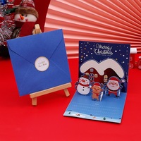 Boîte à musique pop up personnalisée Carte 3D Christmas Carol Personnalisable