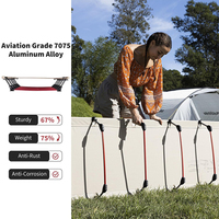 Lit pliant portable en aluminium moderne pour le camping en plein air, lit de camp ultraléger pour les randonneurs