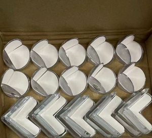 12-gói Silicone góc bảo vệ cho bé Đồ nội thất trong suốt cạnh an toàn cản Bìa sắc nét bảng cạnh protective_<span class=keywords><strong>guard</strong></span> - Product Image 4