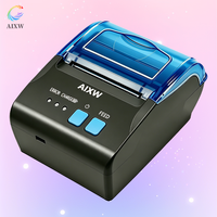 Impresora Térmica Portátil AIXW Mini de 58 mm con Interfaz USB, 203 DPI, 1 Año de Garantía, en Stock para Facturas de Taxi