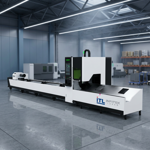 เครื่องตัดท่อไฟเบอร์เลเซอร์ Infitek CNC สำหรับตัดโลหะ ท่อกลม ท่อเหลี่ยม ท่อสี่เหลี่ยมผืนผ้า  รับผลิตแบบ OEM - Product Image 1