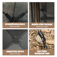Abri de chasse en maille transparente de haute qualité pour la photographie, abri au sol en tissu silencieux avec sac de rangement pour le camping en forêt