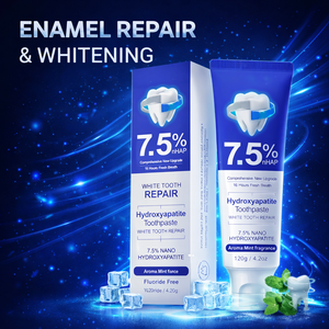 Pasta Dental con Nano Hidroxiapatita al 7.5%, Sin Flúor, Repara el Esmalte, Blanquea, para Dientes Sensibles, Cuidado Bucal, Sabor a Menta, 120g - Product Image 3