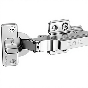 DTC Dongtai 304 Stainless Steel S96 1.2mm Thick Built-in <strong>Hinge</strong> <strong>Wardrobe</strong> Cabinet <strong>Door</strong> Damping Buffer Smooth Hydraulic <strong>Hinge</strong> - Product Image 1