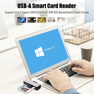 ZOWEETEK <span class=keywords><strong>Mini</strong></span> USB Smart <span class=keywords><strong>Reader</strong></span> Writer Chip Card ISO 7816 EMV CAC ID IC Lector de tarjetas SIM ATM Banco y lector de tarjetas de crédito Pago - Product Image 3
