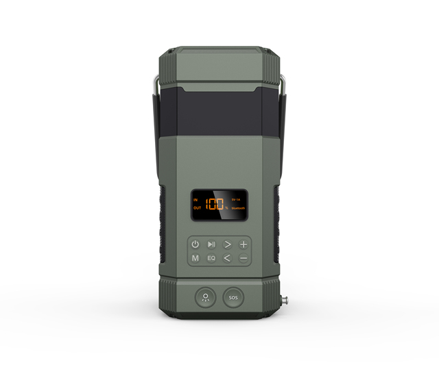 Hot-selling Emergency 5000mAh Battery Hand Crank Solar AM FM NOAA Radio with Flash Light Lamp for Outdoor