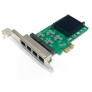 Rtl8111h PCI-E X1 Quad Port Gigabit tốc độ cao Giao diện mạng RJ45 1000M LAN <span class=keywords><strong>Card</strong></span> mạng cho máy tính để bàn và IPC - Product Image 1