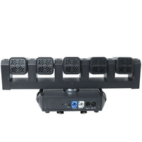 5 pièces 40W RGBW 4 en 1 scène professionnelle Led lumière principale mobile avec 6 pièces blanc Led stroboscope Disco fête KTV Club Laser effet de scène