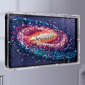 Galaxy Pixel Art Cartoon Niedlicher Bilderrahmen Acryl-Vitrine Aufbewahrungsbox 18kg Kompatibel YLD-AD52 Transparent Staubdicht - Product Image 2
