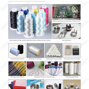 Machine à broder à grande vitesse pour ordinateur de grande taille 800*1700mm, pour cordons, casquettes, t-shirts, chenille, paillettes, couture facile des cordons - Product Image 5