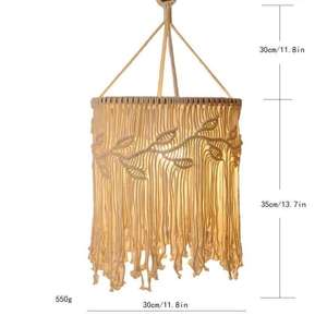 Venta al por mayor Boho tejido a mano pantalla colgante para boda fiesta en casa decoración <span class=keywords><strong>comprar</strong></span> de Isar internacional - Product Image 6