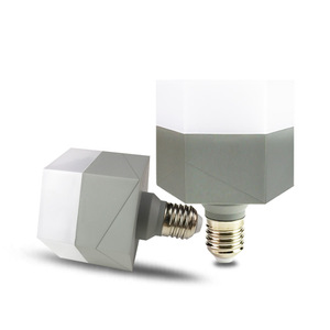 Bombilla LED <span class=keywords><strong>Hexagonal</strong></span> de 10W 20W 30W, RGB, 12v 24v, Luz de Emergencia para Interiores y Exteriores, Carcasa de PP, Iluminación Multiángulo - Product Image 1