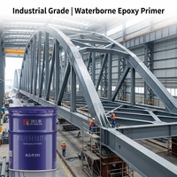 Apprêt époxy gris à base d'eau à séchage rapide pour métal, haute adhérence, dureté HB, couche de base métallique, vente en gros