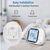 Productos Nuevos Actualizados 2026, Termostato WiFi RF Split de 433MHz, Control por Voz con Alexa y Google Home, Programable para 7 Días