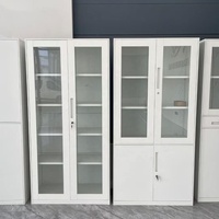 Armoire de bureau commerciale moderne en acier, grands classeurs à portes métalliques, structure KD réglable, casier en fer