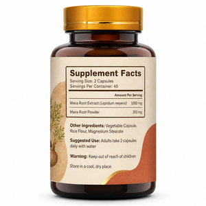 Cápsulas de Raíz de Maca Orgánica para Energía y Apoyo Inmunológico en Hombres Adultos, Suplemento Herbal, No Apto para Niños, Mujeres Embarazadas, Antioxidante - Product Image 6