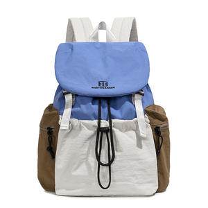 Sac à dos multifonctionnel japonais personnalisé, tendance, décontracté, de voyage, en nylon léger, avec contraste de couleurs - Product Image 6