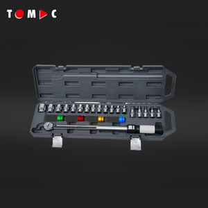 Conjunto de Chaves de Torque de Precisão e Soquetes TOMAC em Aço Cromo Vanádio com 23 Peças e Encaixe de 1/2 Polegada para Reparo de Ferramentas Automotivas e de Caminhões - Product Image 1
