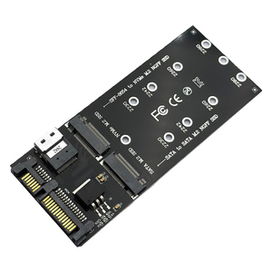SFF-8654 ke NVMe <span class=keywords><strong>M</strong></span>.2 NGFF SSD SATA ke SATA <span class=keywords><strong>M</strong></span>.2 NGFF SSD Converter Expansion Adapter Card untuk Komputer Desktop - Product Image 1