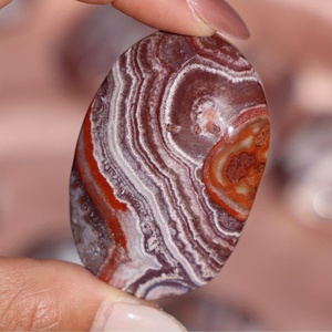 Venta al por Mayor de Piedras de Ágata Mexicana Natural para Sanación Espiritual, Cristal Pulido en Forma Ovalada para Decoración del Hogar y Regalos Navideños - Product Image 1