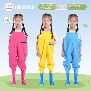 Pantalon de pêche et de jeux aquatiques intégral en PVC pour enfants, séchage rapide, respirant, imperméable, durable, chaud et coupe-vent - Product Image 3