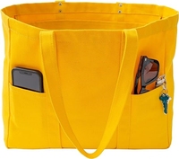 Grand sac fourre-tout en toile biologique de 16 oz Sac fourre-tout utilitaire Sac fourre-tout pour professeur d'ordinateur portable