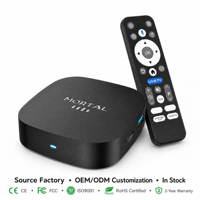 Android 16 4K Quad Core 4GB RAM 8GB 32GB WiFi 2.4G/5GHz Rockchip RK3518 TV Box Solución OEM/ODM de Marca Privada T1+