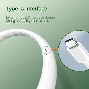 Ventilador <span class=keywords><strong>de</strong></span> cuello portátil para viajes al aire libre, ventilador <span class=keywords><strong>de</strong></span> manos libres sin aspas, plegable alrededor del cuello, <span class=keywords><strong>2023</strong></span> mAh, 4000 - Product Image 4